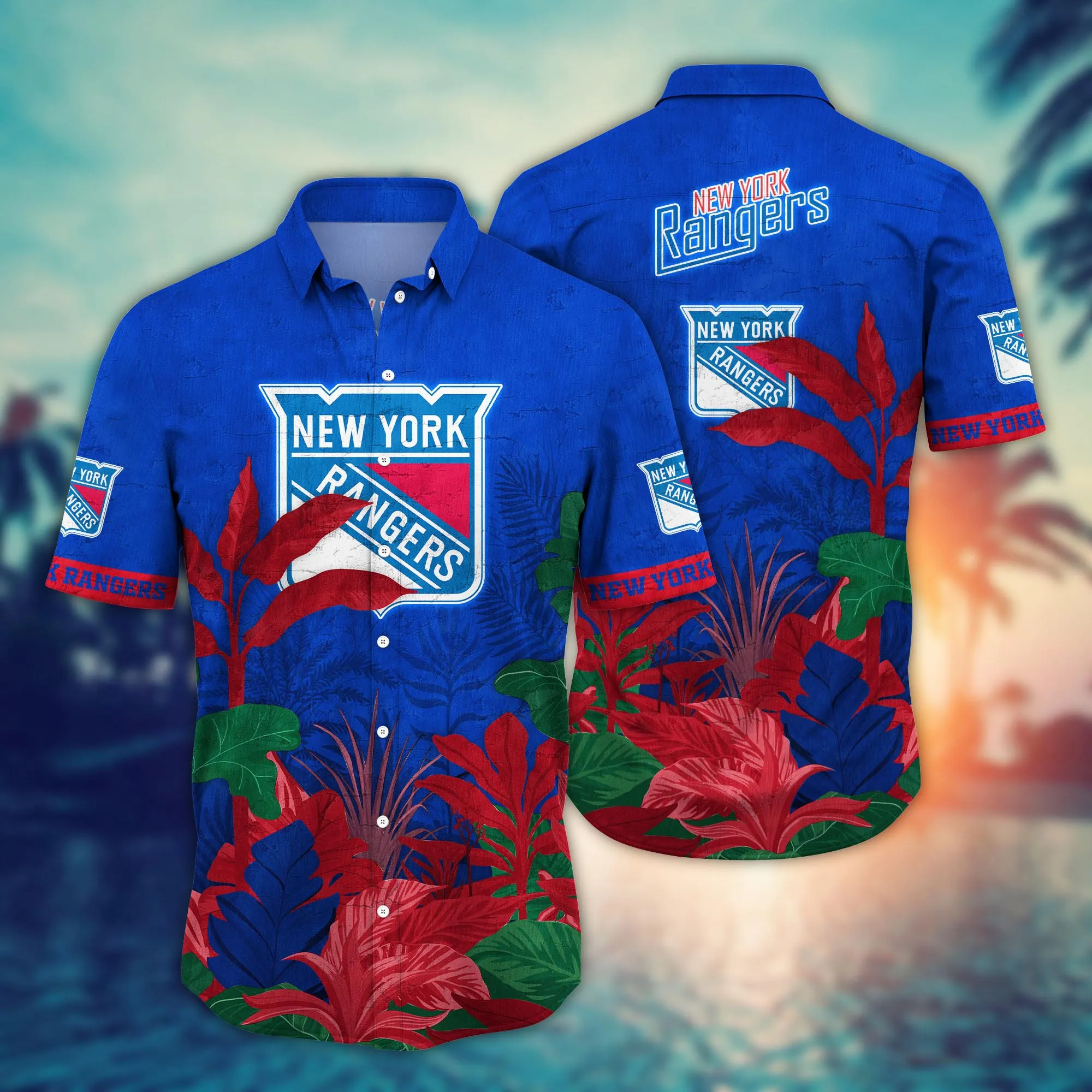 New York Rangers Nhl Hawaiian Shirt Hot Season Aloha Shirt