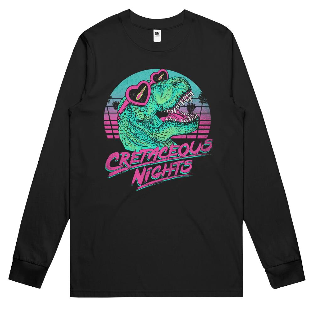 Cretaceous Nights Long Sleeve T Shirts