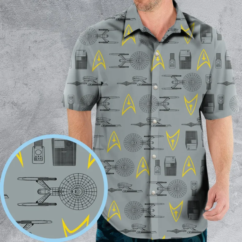S.T Shipyard Star Trek Hawaiian Shirt