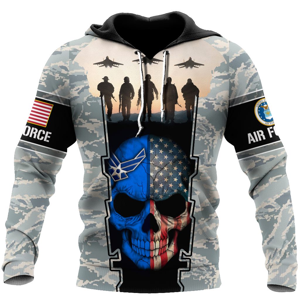 Us Air Force Skull 3D All Over Printed For Man And Women Pi270203 Pl