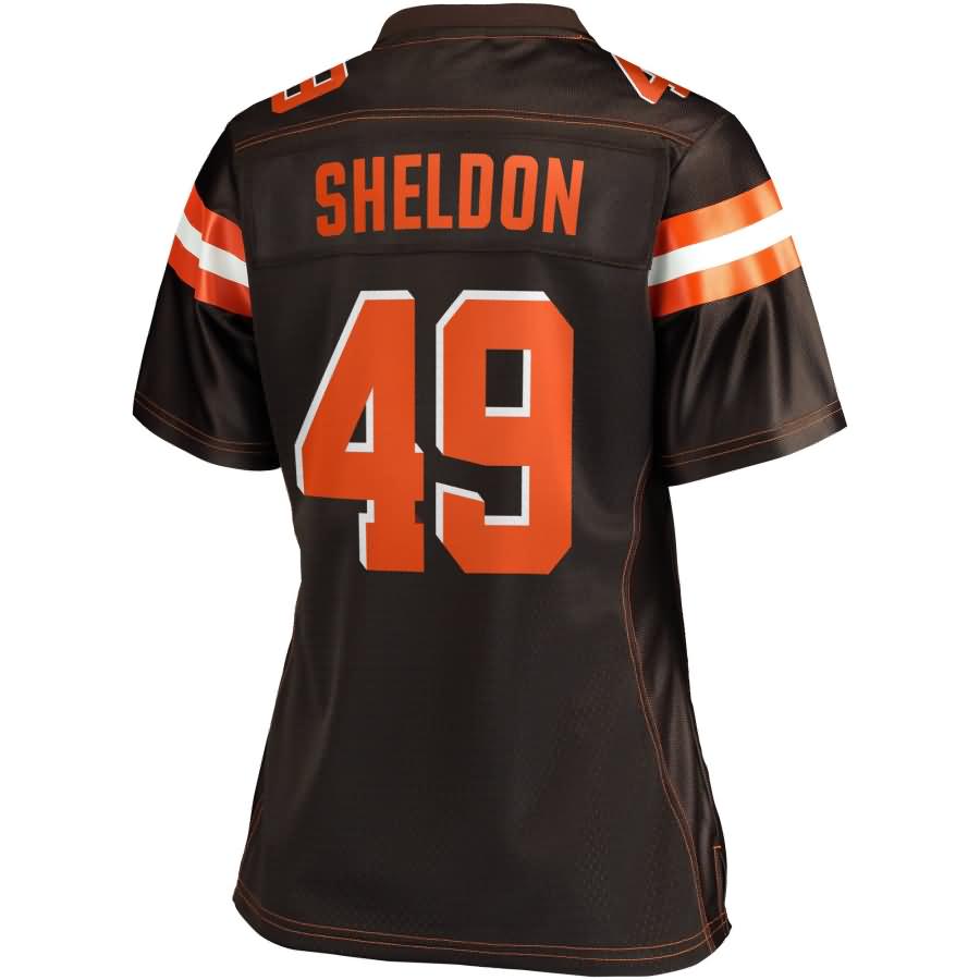 Brady Sheldon Cleveland Browns NFL Pro Line Womens Player Jersey – Brown