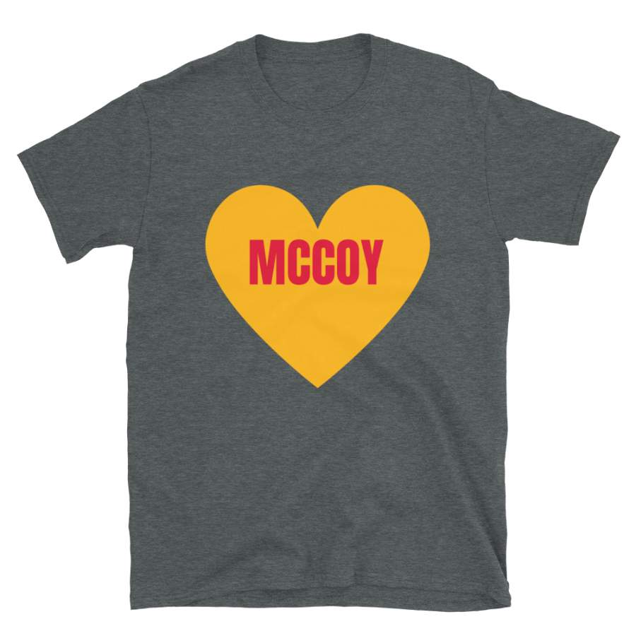 Mccoy Kansas City Football T-Shirt, Funny Unisex Love Mccoy Novelty Gift Shirt