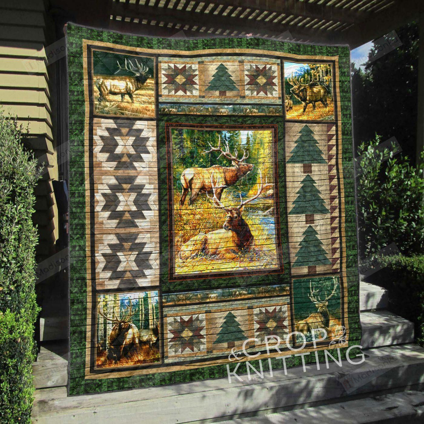 Hunting Deer Quilt Blanket Great Customized Gifts For Birthday   7e3442d69c01d5e80adbafda36988be0 