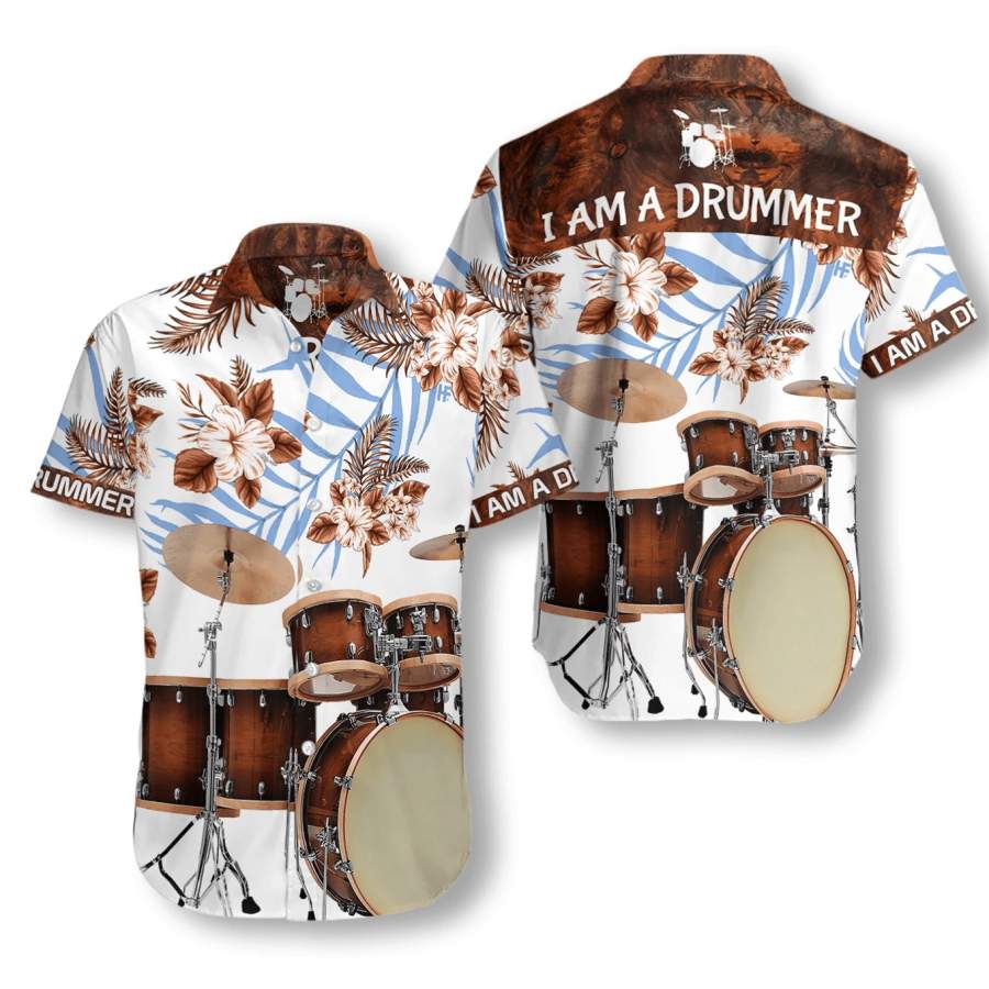 Hawaii Aloha Shirts Music A Drummer Ha61637