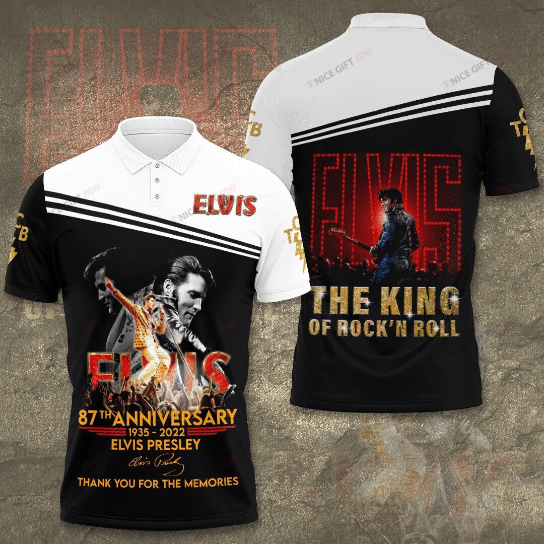 Elvis Presley Polo Shirt 3D 3Ps-Y1Q5