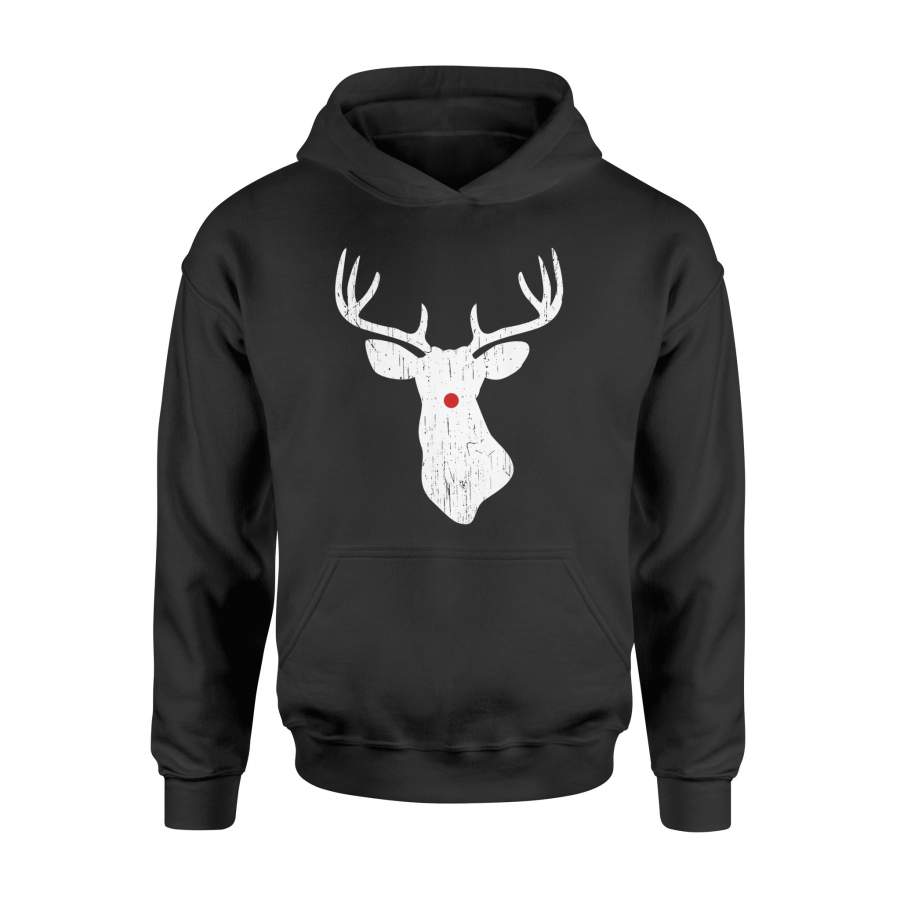 Christmas T-Shirt Vintage Christmas Reindeer T Shirt – Standard Hoodie