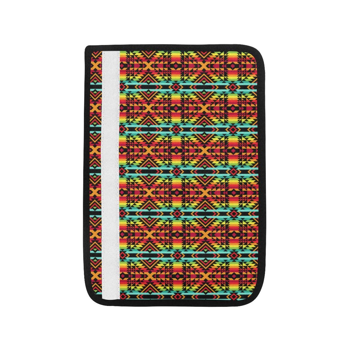 Kente Red Design African Print Car Seat Belt Cover