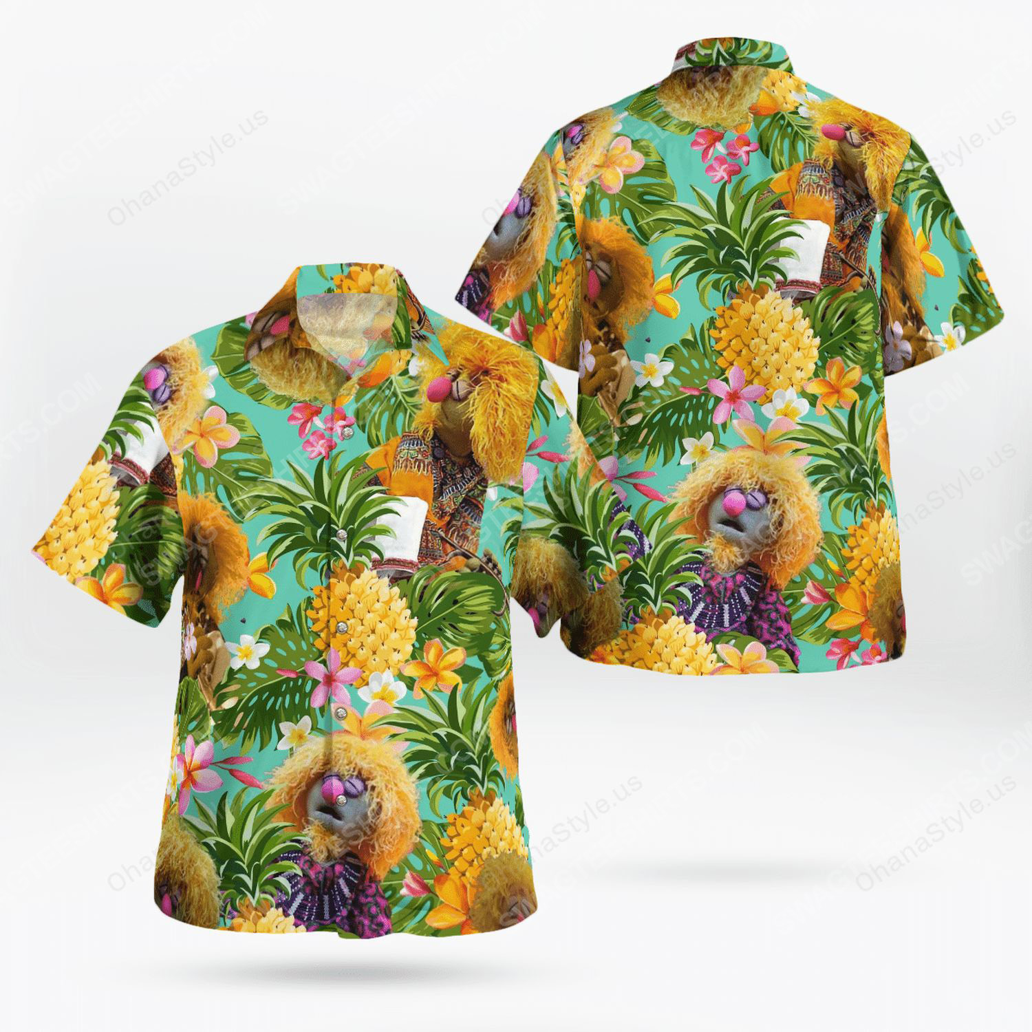 Wembley Fraggle Rock Tropical Hawaii Shirt Maria Ha70256