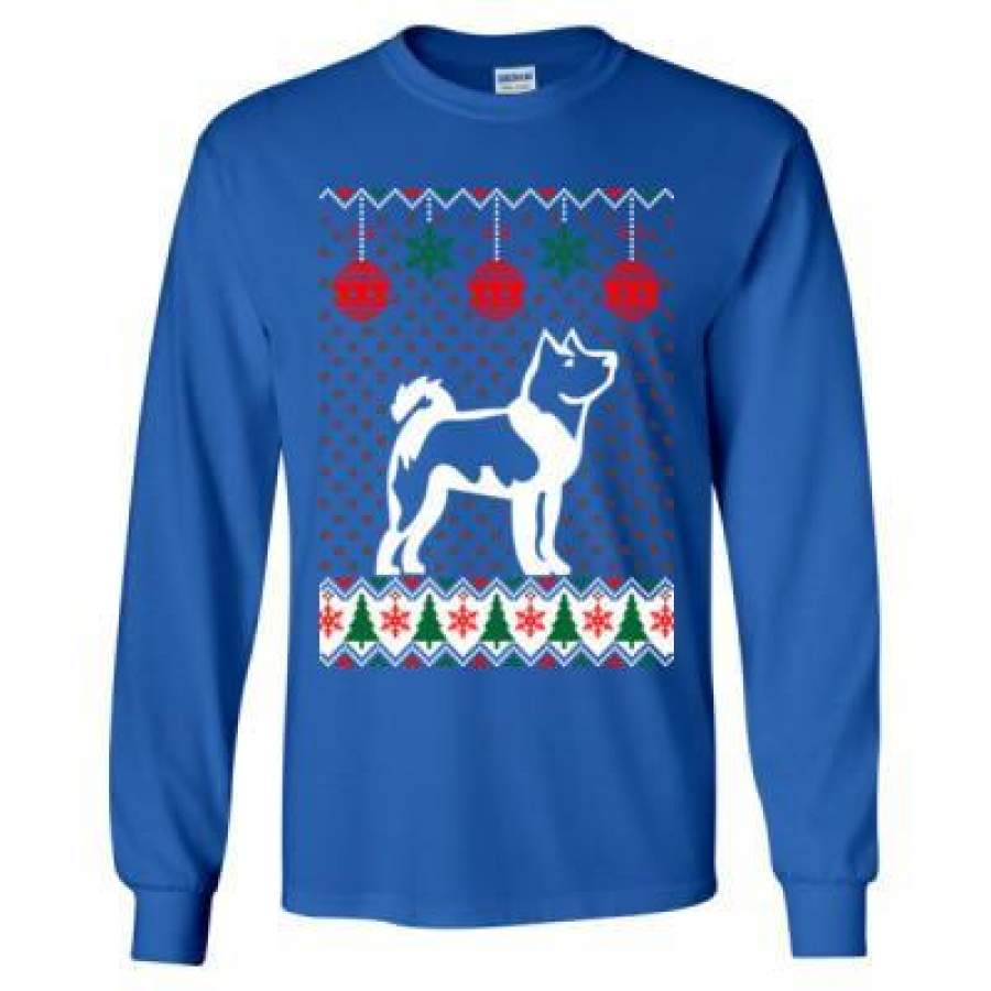 AGR Akita Dog Ugly Christmas Sweater Xmas – Long Sleeve T-Shirt