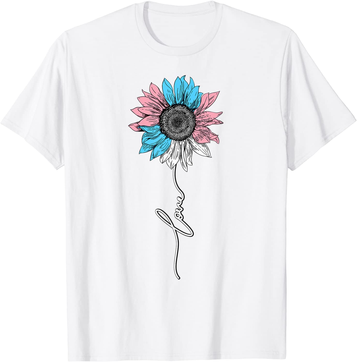 Transgender T Shirt, Sunflower Love Trans Shirt, Pride Lgbt Support T Shirt