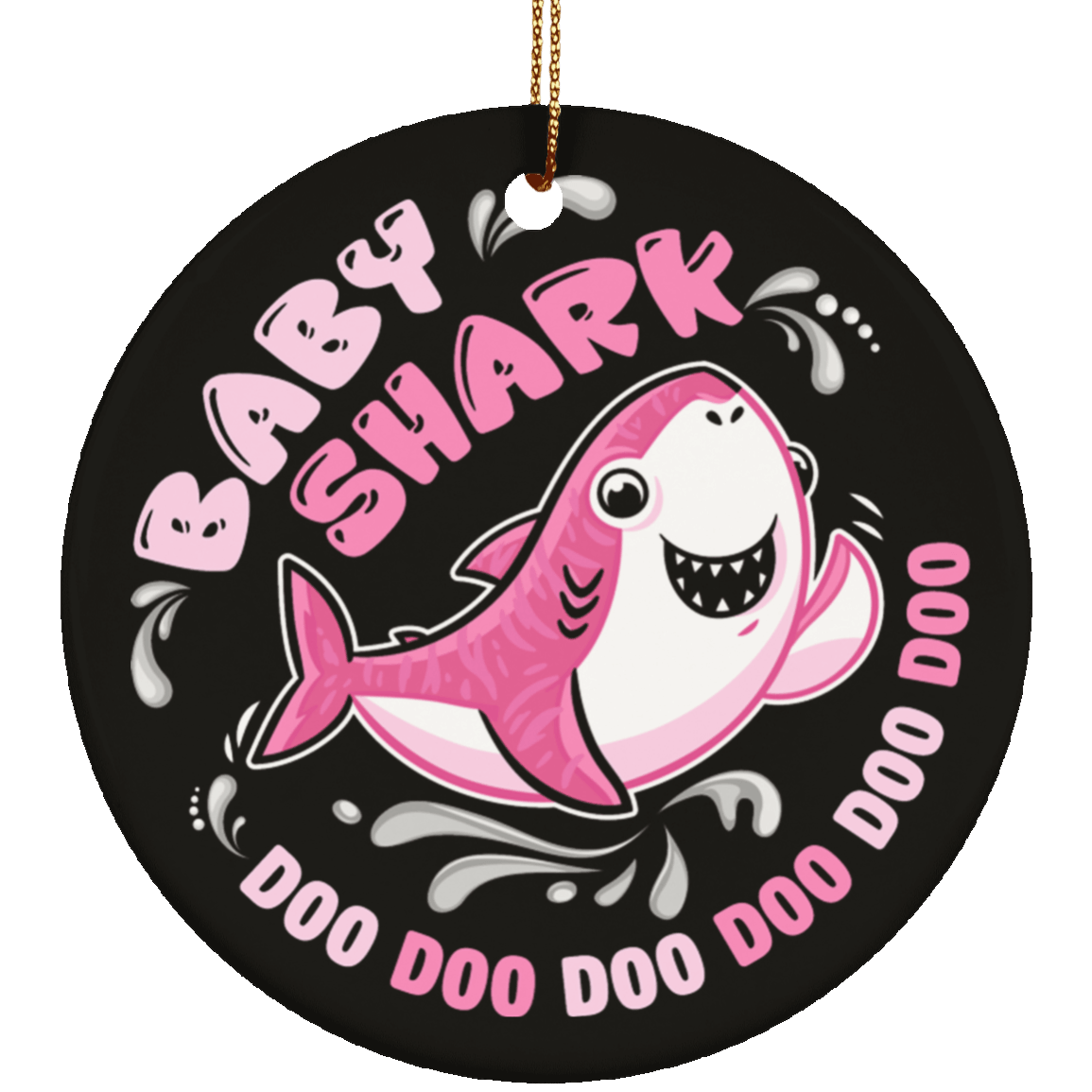 ViticStore™ Pink Baby Shark – Tree Ceramic Ornament for holiday decor, Christmas gift ideas