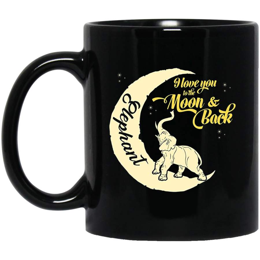 I Love You Elephant Mug 11 oz 15 oz Black Mug