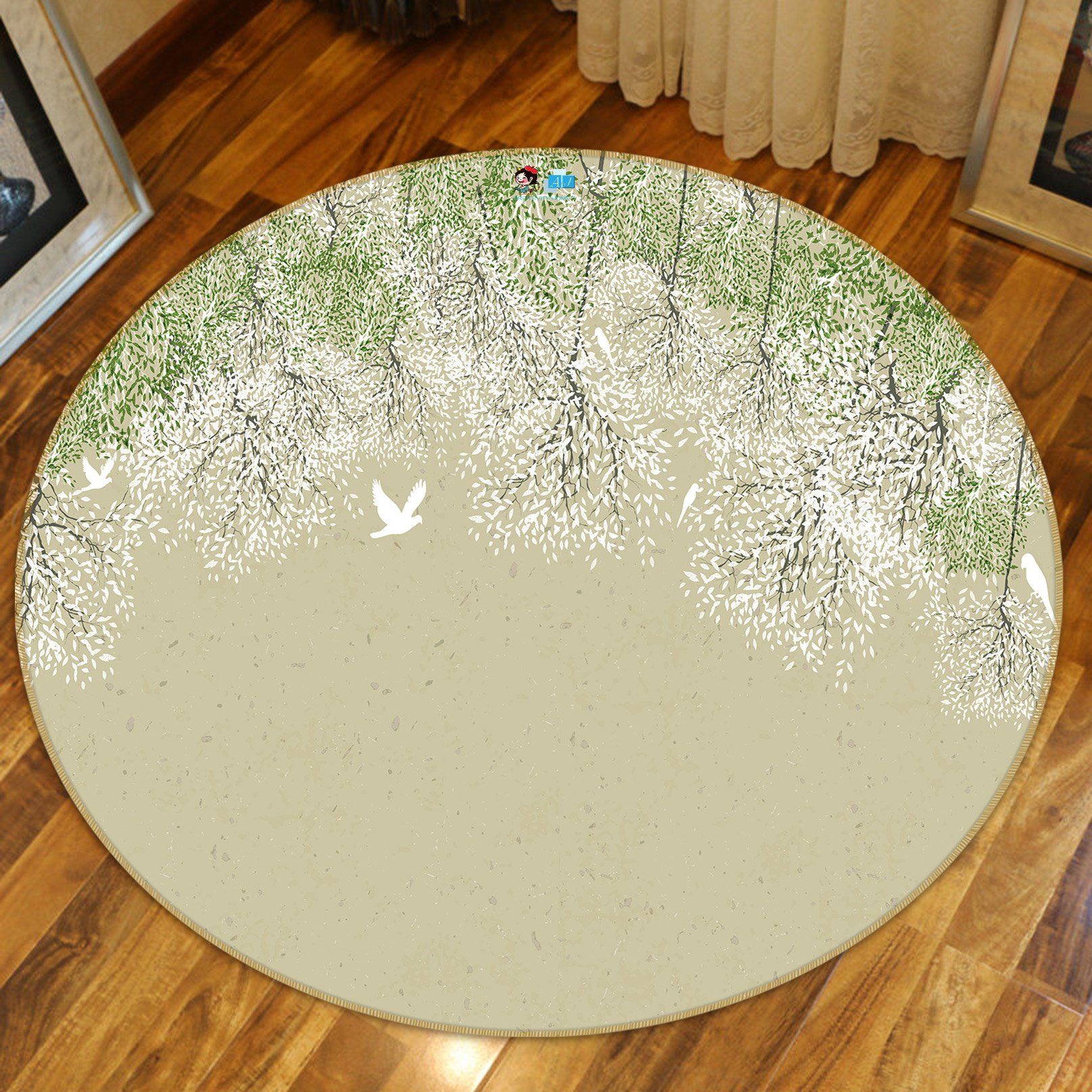 3d Branches 80290 Round Rug Home Decor