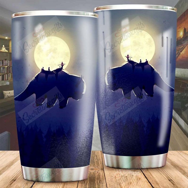 Personalized Elephant And Moon Xa0102136Cl Stainless Steel Tumbler Customize Name, Text, Number