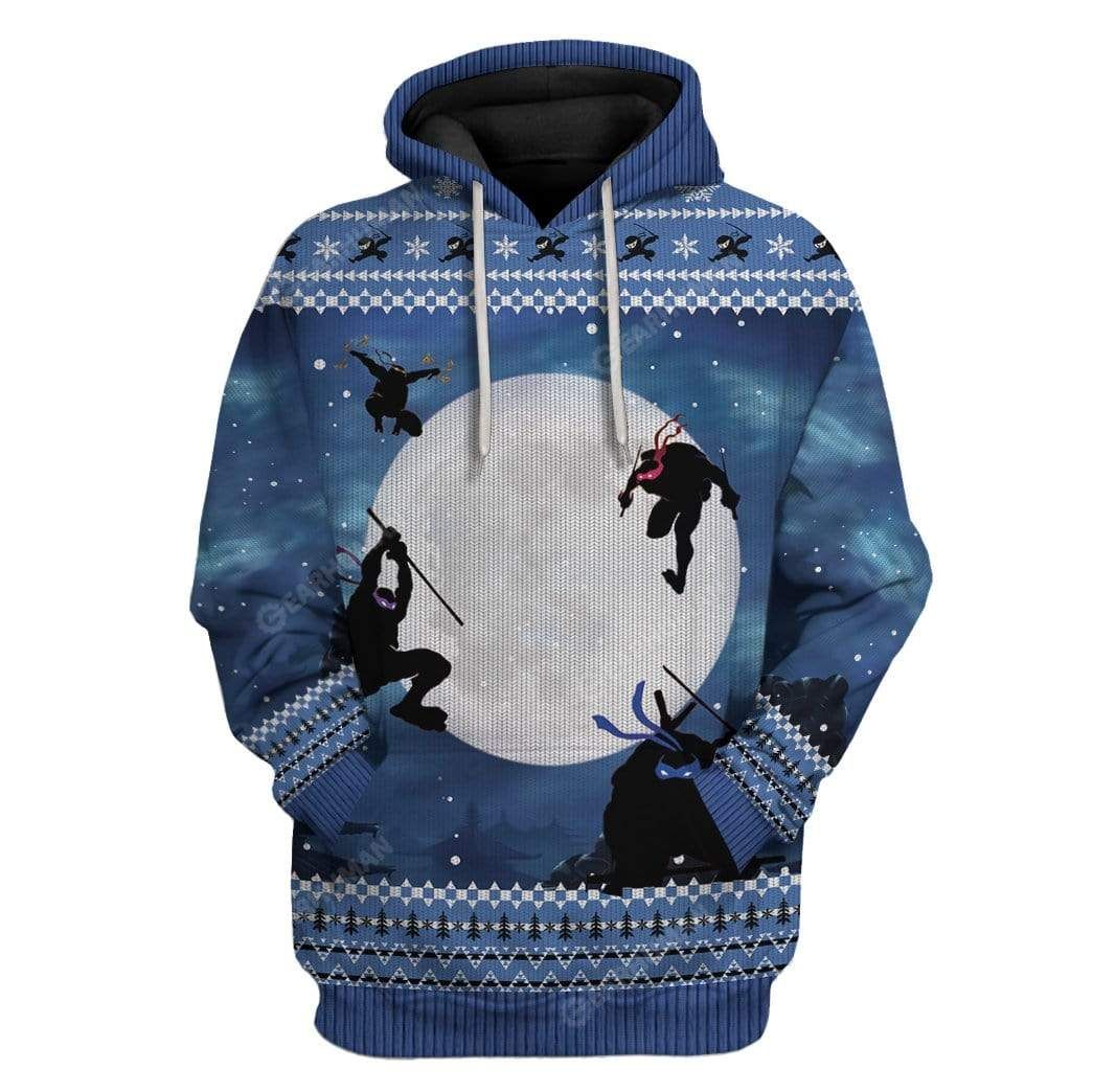 Ugly Christmas Ninja Hoodie Tshirt Apparel