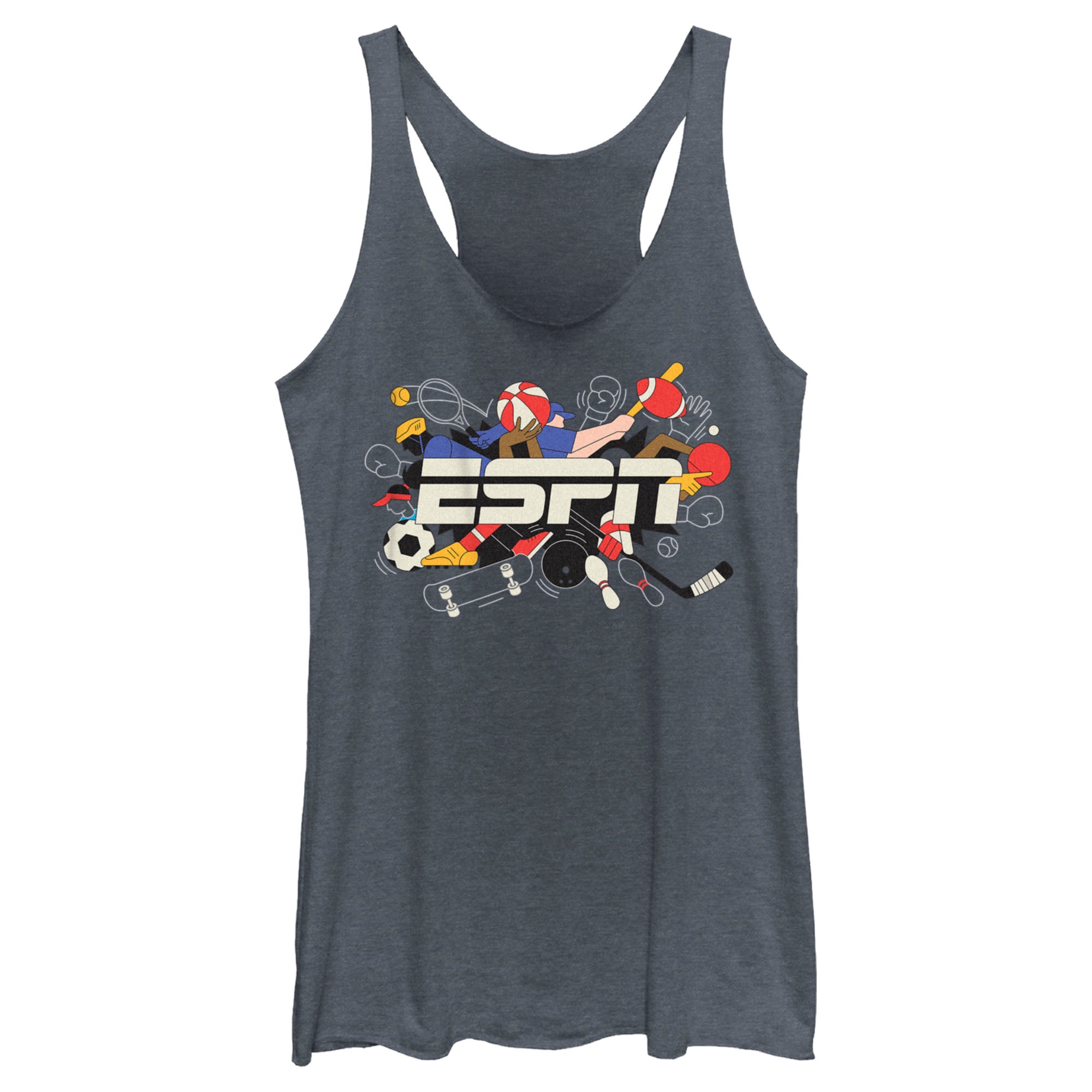 Women’S Espn Sports Logo Racerback Tank Top