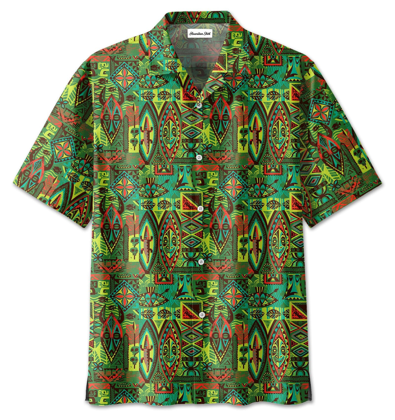 Spirit Tiki Mortem Hawaii Aloha Shirts Ha110036