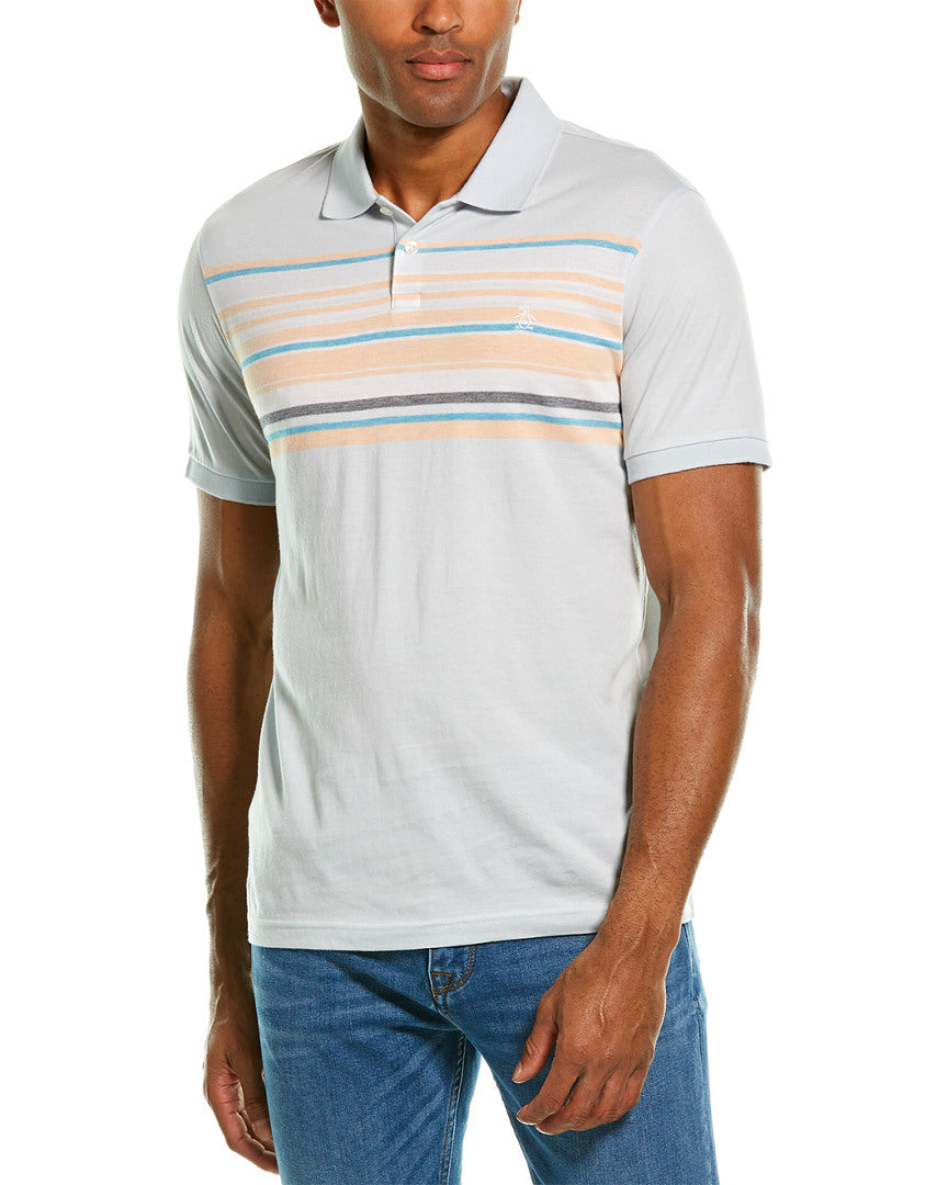 Original Penguin Engineered Stripe Polo Shirt