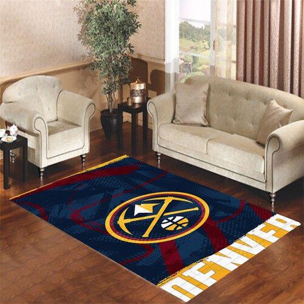 Denver Nuggets Wallpaper Living Room Carpet Rugs Area Rug Living Room Rug Home Decor