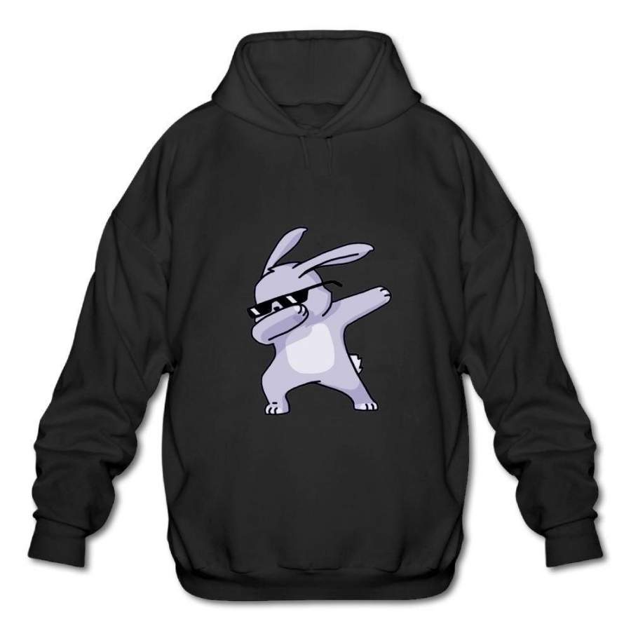 Warm Hip Hop Dabbing Dab Dance Rabbit Casual Men’S Hoodie Sweatshirts Hooded Pullover With No Pocket