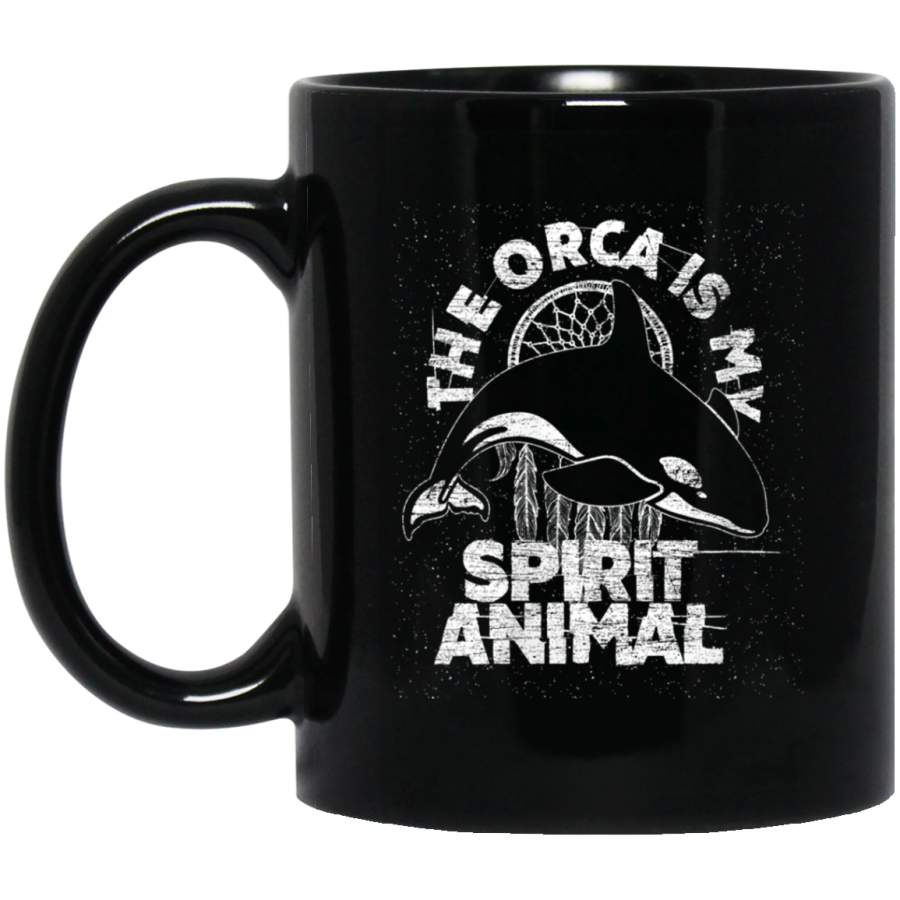 The Orca Is My Spirit Animal – Vintage Whale Coffee Mug