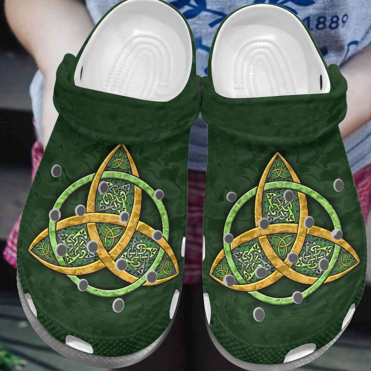 Irish Personalized Clog, Custom Name, Text, Color, Number Fashion Style For Women, Men, Kid, Print 3D Symbol