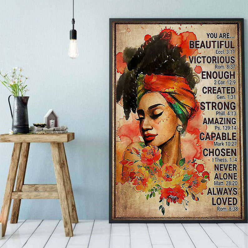 West Africa Custom Canvas Prints Amazing Black Poster Art Prints Black Girl Fashion Black King Beautiful Digital Prints