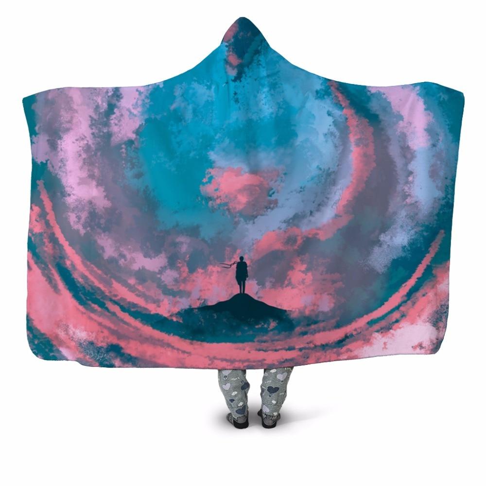 Cotton Candy Skies Blanket Hoodie