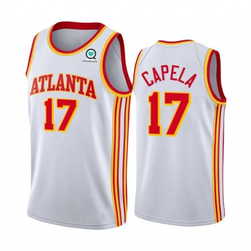 Atlanta Hawks Clint Capela #17 NBA 2020 New Arrival White Jersey