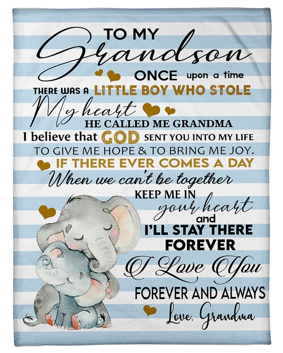 To My Grandma Once Upon A Time There Was A Little Boy Who Stole Elephant Blanket