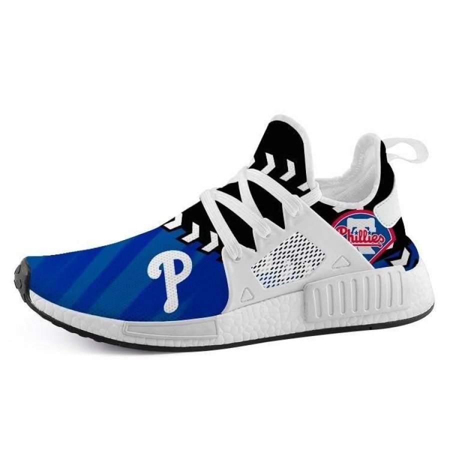 TeeDCMA Philadelphia Phillies NMD XR1 Lightweight Sneakers, Philadelphia Phillies Running Shoes