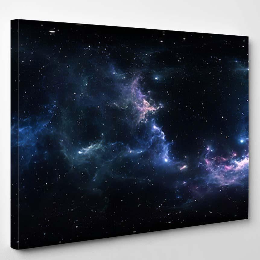 360 Degree Space Nebula Panorama Equirectangular 6 – Galaxy Sky And Space Canvas Print