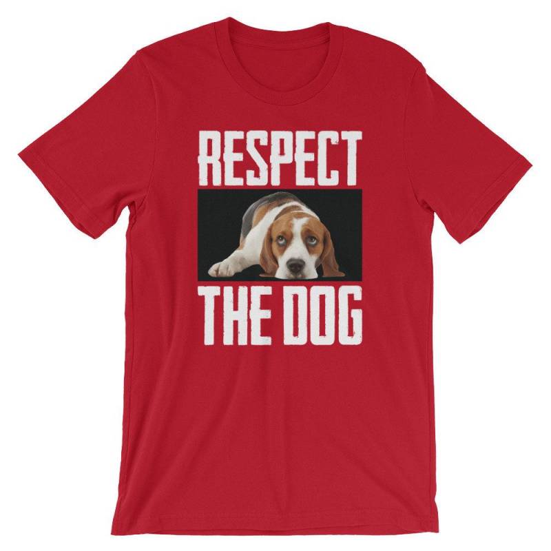 Crushtee Respect The Dog Shirt | Cute Puppy Photo | Canine Lover T Shirt | Short Sleeve Unisex T Shirt | Dog Graphic Shirt | Dog Lover Shirt Long Sleeve Hoodie