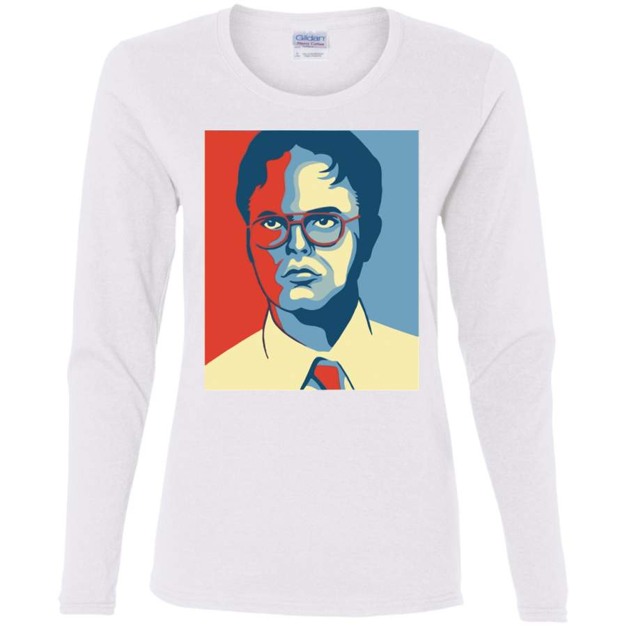 AGR Dwight Schrute Ladies’ Cotton LS T-Shirt