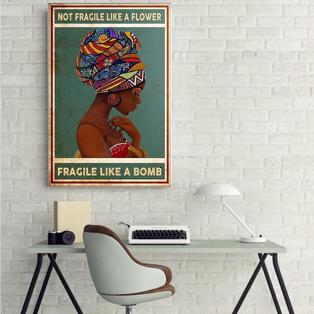 African Best Canvas Prints Unique Afro Art Print Poster Art Prints African American Girl African Men Bedroom Alluring Canvas Home Decoration