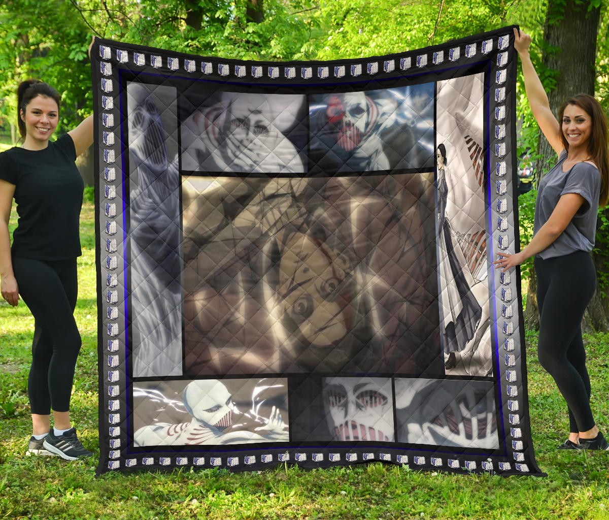 War Hammer Titan Attack On Titan Premium Quilt Blanket Anime Home Decor Custom For Fans Na032804