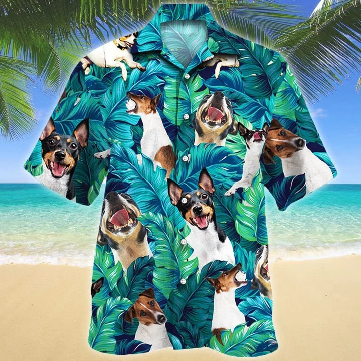 Awesome Gift For Toy Fox Terrier Dog Lovers Summer Beach Palm Tree Pattern Hawaii Shirt Ha92358