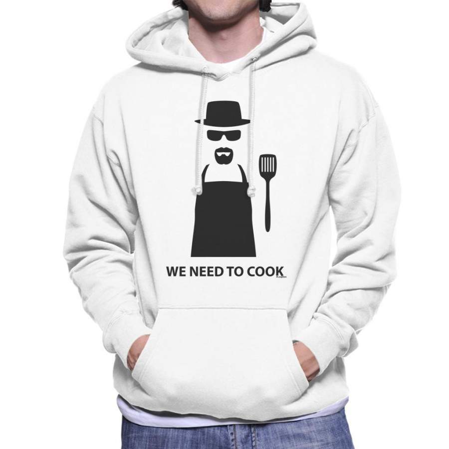 Breaking Bad We Need To Cook Heisenberg Black Print Men’s Hooded Sweatshirt