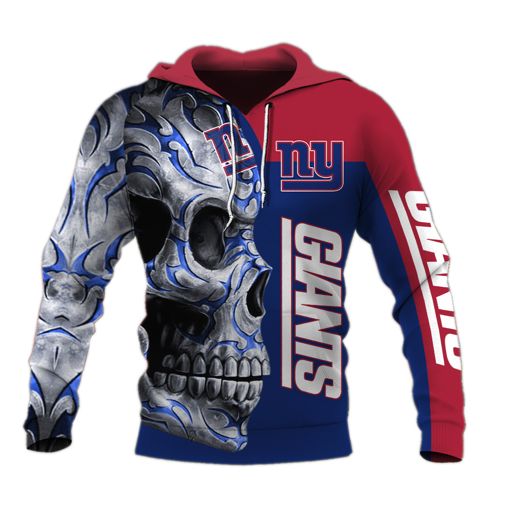 New York Football Hoodie, New York Football Skull Tattoo Hoodie, American Football Hoodie, Unisex, Hoodie, Zip Hoodie
