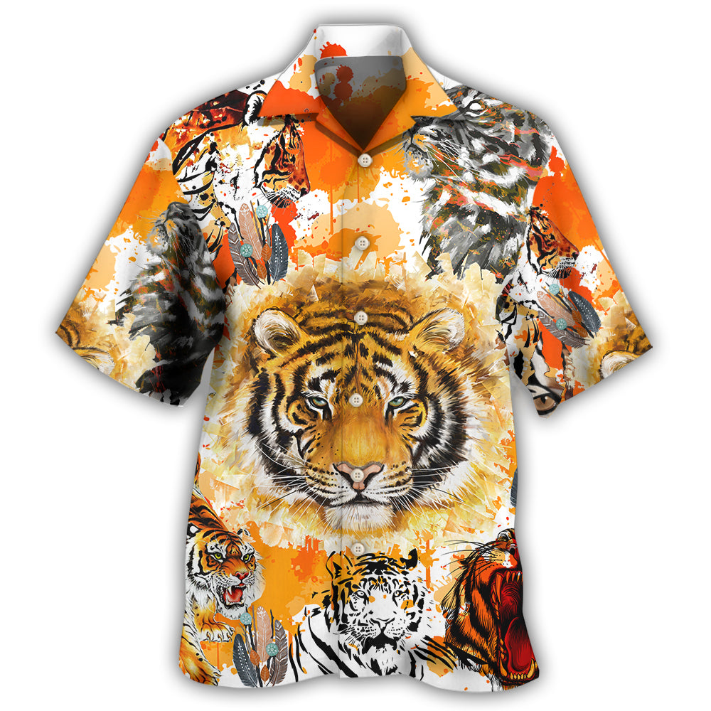 Colorful Tiger Painting Hawaii Shirt Ha56800