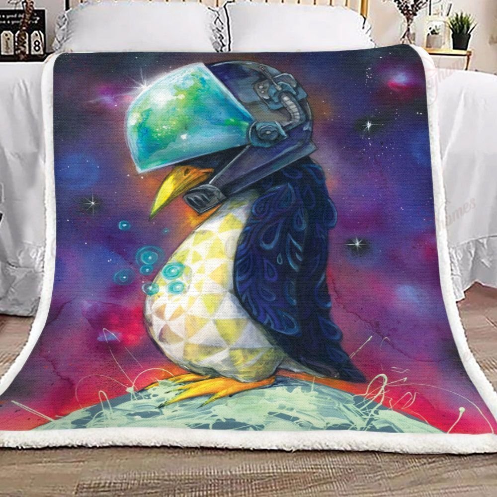 Astronaut Penguin YQ3103341CL Fleece Blanket