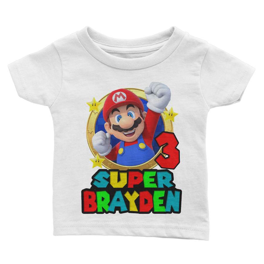 Matching Family Personalized Super Mario Birthday Shirts ...