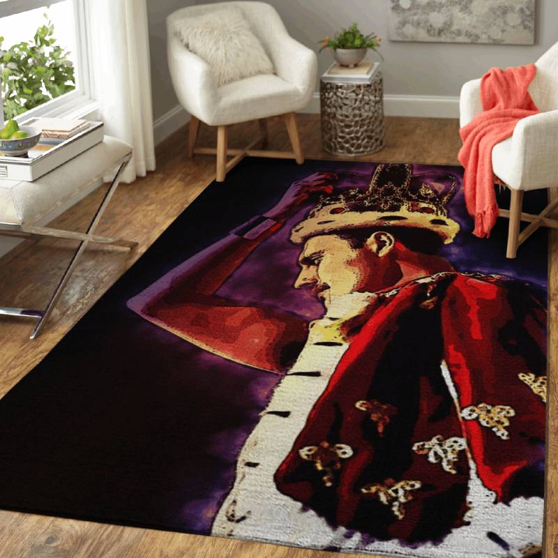 Freddie Mercury – Queen Rock Band Art For Queen Fans Area Rug