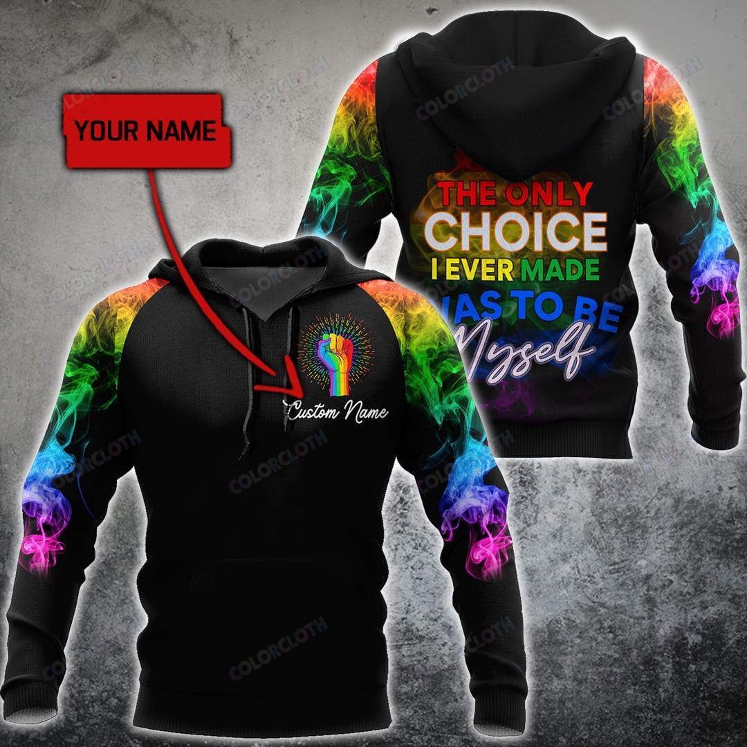 Customize Name LGBT Pride Hoodie For Men And Women TY315011