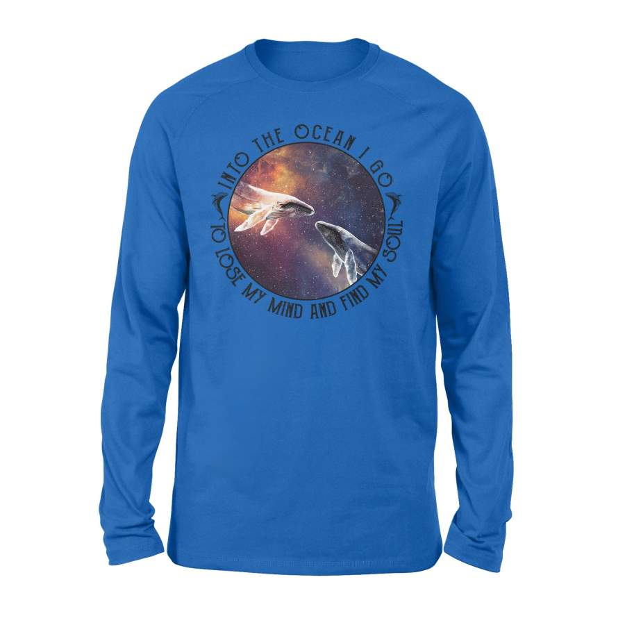 Whale – Into the ocean I go – Hoodie – Standard Long Sleeve