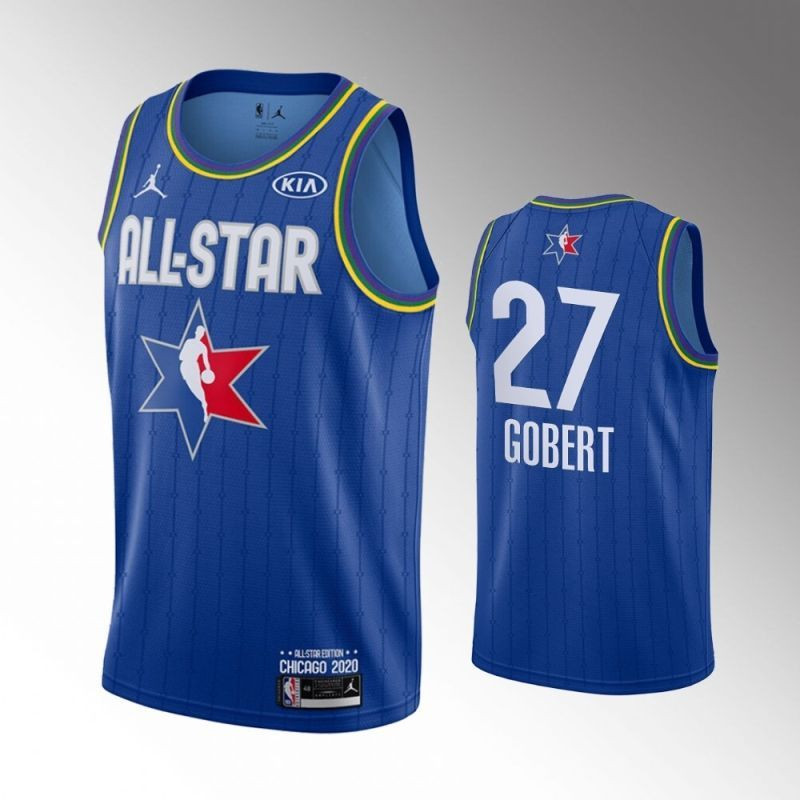 Utah Jazz Rudy Gobert #27 NBA 2020 New Arrival Blue Jersey