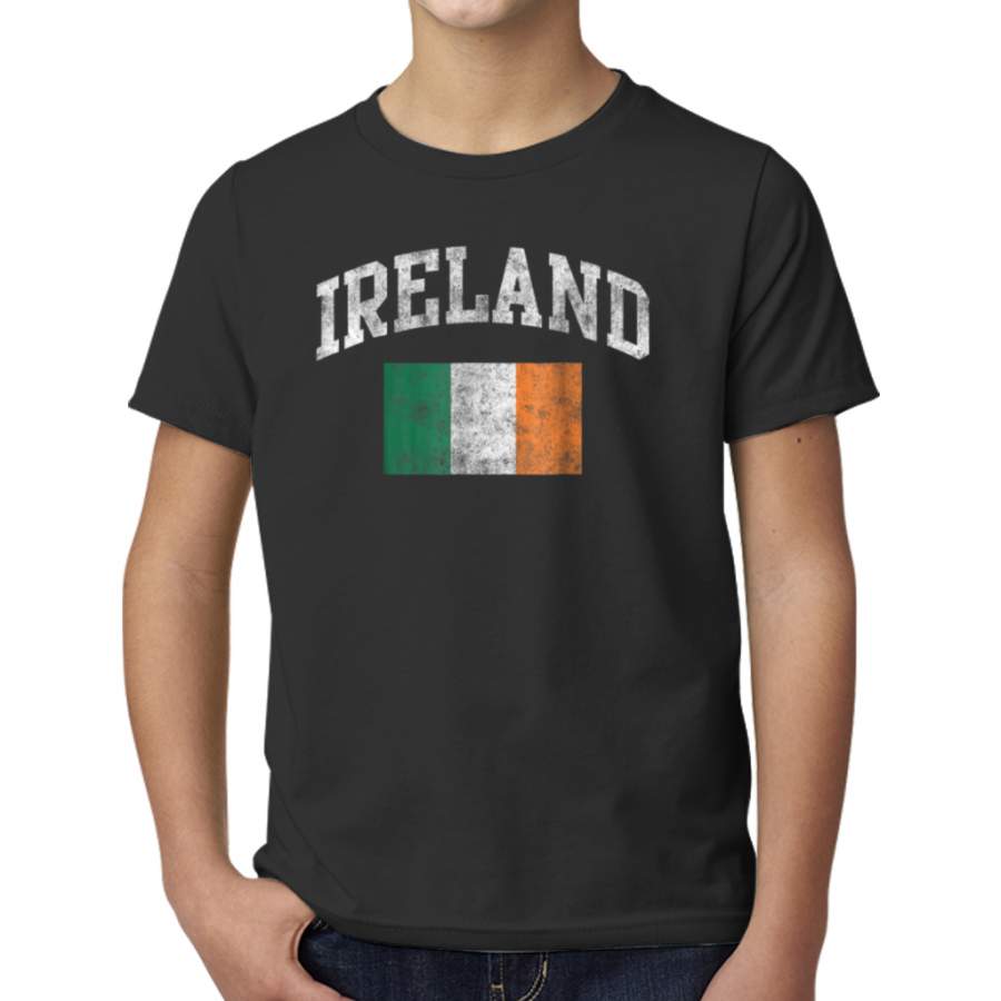 Vintage Ireland Irish Flag Green St Patricks Day T-shirt Young T-Shirts