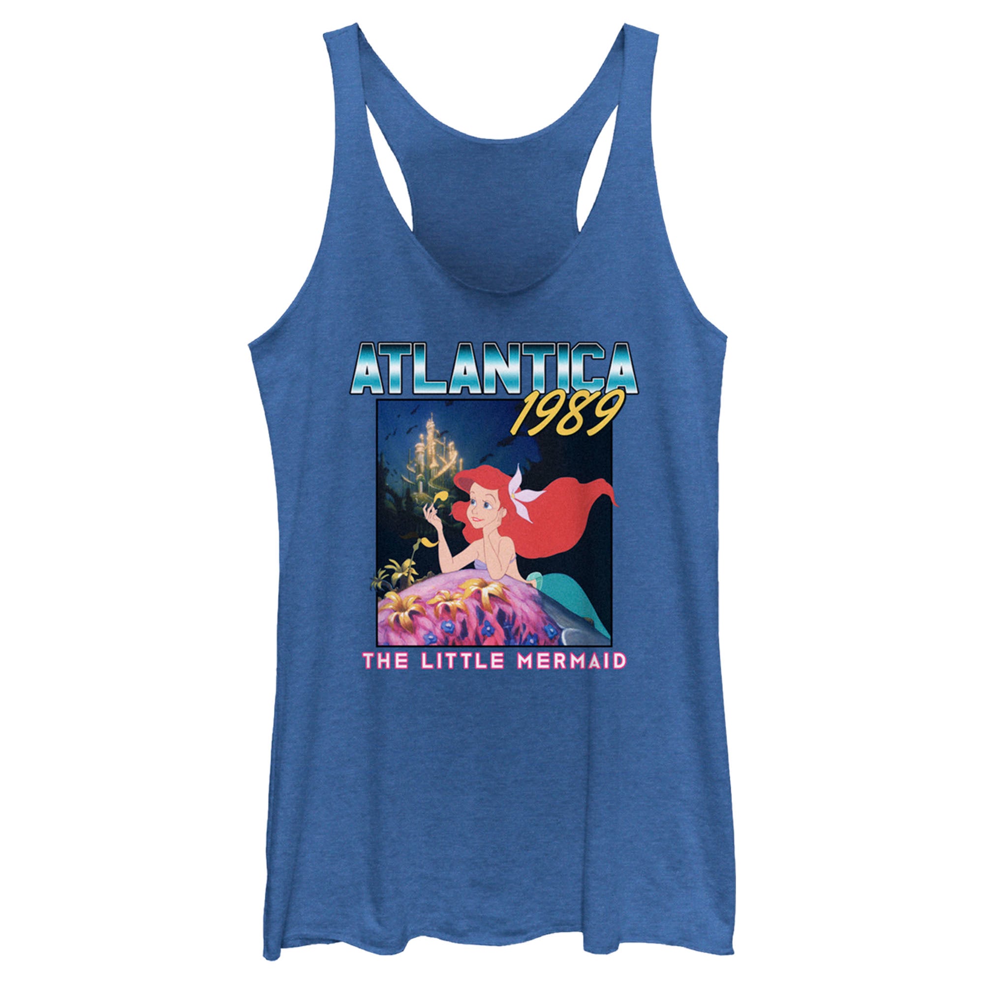 Women’S The Little Mermaid Ariel Atlantica 1989 Racerback Tank Top