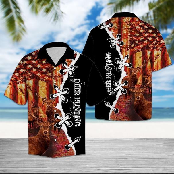 Deer Hunting Aloha Hawaii Shirts For Men Women Ha51382