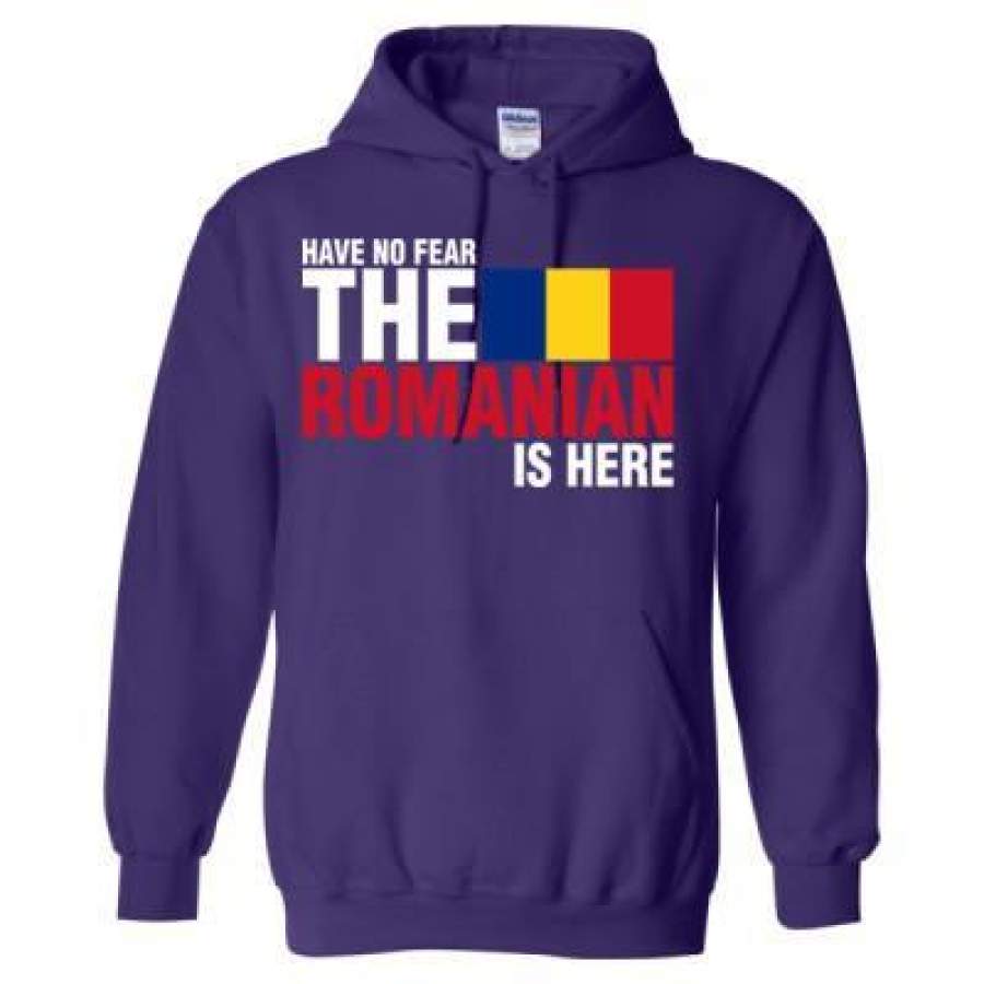 AGR Have No Fear The Romanian Is Here – Heavy Blend™ Hooded Sweatshirt